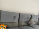 钟爱一生沙发垫坐垫防滑沙发套罩雪尼尔红木沙发盖布 闪电熊-浅灰90*240cm 实拍图