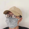 一次性活性炭美颜口罩高颜值孕妇通勤用防晒4层口罩防油烟专业过滤工业甲醛异味防尘透气防飞沫粉尘 活性炭口罩独立包装灰色50片/1盒 实拍图