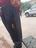 爵少（2件装）冰丝裤子男夏薄宽松休闲运动工作裤速干哈伦束脚九分裤 两件装 黑色+黑色 3XL 135-150斤 实拍图