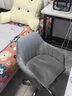 懒悠悠电脑椅子家用书房化妆桌椅学生学习椅单人电竞沙发升降转椅靠背椅 浅灰色（钢制脚）【适合60-80cm高桌子】 实拍图