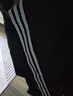 阿迪达斯 （adidas）长裤男秋季宽松透气直筒裤跑步运动防风休闲裤 黑白（经典款） XS 实拍图