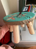百目源 小凳子家用实木圆矮凳可爱童沙发凳宝宝时尚卡通创意小板凳 四腿：蓝树 实拍图