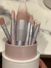 标记（BLJ）化妆刷套装8支散粉刷氛围眼影刷修容刷高光遮瑕刷口红刷 烟火系列 实拍图