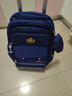 星超迪小学生拉杆书包一到六年级男孩6-12岁儿童女生大容量爬楼双肩背包 藏青色-平角六轮 +防雨罩 实拍图
