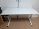 乐歌电动升降电脑桌站立式书桌家用写字桌学习桌E2雅白色1.4m 实拍图