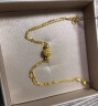 六福珠宝足金花丝玲珑转运珠双层黄金手链手饰 计价 HEGTBB0001 约3.32克 晒单实拍图