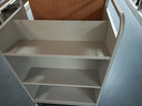 钱柜钢制三层双面W型书车图书馆档案室移动手推车书店书架小推车 实拍图