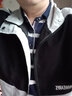 夏冰妮品质春秋外套男潮流韩版男士夹克拼色青年休闲上衣男衣服褂子新款 黑色 XL 实拍图