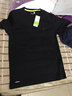 乔丹运动套装男装短袖短裤足球队服速干夏季t恤跑步服健身训练篮球服 黑色 XL 实拍图