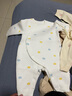 十月结晶婴儿衣服连体衣秋冬款纯棉新生儿男女宝宝哈衣爬服四季款 棕熊足迹 【A类品质 柔软亲肤】 52cm 【建议0-1个月宝宝】 实拍图