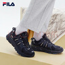 FILA 斐乐TREK老爹鞋男鞋新款休闲鞋时尚复古运动鞋跑鞋 F12M211129FCB-鱼子灰/黑 42.5 实拍图