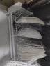 御仕家厨房置物架台面单层碗盘收纳架橱柜内放碗架碟架水槽沥水篮免安装 白色单层碗架+筷子笼 实拍图