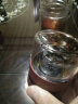 神化双层玻璃杯男女家用茶水分离水杯透明带盖耐热泡茶杯子 泡茶师深红色400ML 实拍图