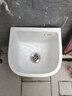 好亿家（HAOYIJIA） 卫浴拖把池陶瓷拖布池台控拖把盆阳台卫生间墩布池洗拖布池 5030中号拖把池（手动下水） 下水器+下水管 实拍图