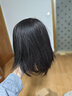 名发轩美发头模全真发学徒练手理发店假人头模特头剪发头模可烫染吹造型 14英寸【中短发】黑色系 小支架+2个鳄鱼夹 实拍图