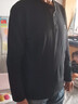 吉普（JEEP）长袖t恤男秋冬季新款宽松运动休闲大码纯色大码棉质卫衣上衣男 5001黑色 2XL 建议166-180斤 实拍图