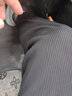 真维斯（Jeanswest）休闲裤男夏季亚麻薄款冰丝裤宽松舒适透气速干束脚裤夏天九分裤 深灰+黑色 XL 140-155斤 实拍图