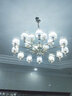韵钰轻奢客厅欧式水晶吊灯现代简约大气餐厅卧室新款北欧全屋灯具套餐 18头（三色LED光源）吸吊两用 实拍图