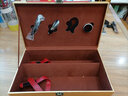 致绪红酒包装盒酒具葡萄酒礼盒皮箱子双支手提皮质装酒箱高档通用 金色双支（带酒具） 实拍图