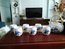 古笙记 温润如玉 景德镇陶瓷茶具套装家用茶壶茶杯子6只装带茶盘中式 【品悦荷香】1壶6杯(不含茶盘) 7件 实拍图