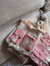 索亚特书包女中学生小学生大容量三到五六年级双肩包初中生女孩高中背包 粉色四件套+徽章+小熊挂件 实拍图