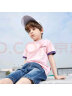 MQD童装男女童短袖T恤纯棉上衣夏装洋气儿童白色短袖T恤韩版 粉红 130cm 晒单实拍图
