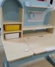 坐得正 儿童学习桌椅套装儿童书桌可升降学习桌学生书桌家用写字桌课桌 1.2m带陪读柜+自动追背椅蓝 纠姿豪华版 实拍图
