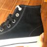 匡威（Converse）官方 专业AII Star男女高帮翻毛皮运动滑板鞋159573C 159573C/黑色 38 实拍图