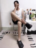 利达妮（TZLDN）开车洞洞鞋男款夏季户外运动防滑防臭沙滩包头拖鞋司机凉鞋男外穿 黑色 42 -43【标准码】 实拍图