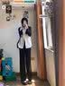 浪莎西装裤女2026秋季加厚高腰垂感宽松显瘦直筒裤休闲窄版加绒阔腿裤  Z330春秋款黑色-常规 XL 建议111-120斤 实拍图