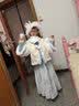 安妮优儿汉服女童秋冬季马面裙2025新款超仙古装儿童女孩唐装古风裙子冬款 蓝色 130 实拍图