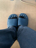 邦有道拖鞋男士蓝色防臭浴室制式静音无声音洗澡防滑家用日系踩屎感凉拖 海蓝 40-41 （适合39-40尺码） 实拍图