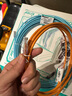 PANDUIT 泛达超六类细网线CAT6A类跳线家用电脑宽带POE监控万兆高速成品线 冰湖蓝 15米 实拍图