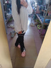 翊尚美高腰牛仔裤女春秋显瘦百搭新款微喇叭裤子设计感开叉休闲裤女 黑色【常规款】 28 【推荐106-115斤】 实拍图