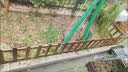 安瑾围栏栅栏草坪防护栏菜地篱笆地上户外隔离栏防腐木花园绿化小栏杆 30cm高1米长（颜色碳化色） 实拍图