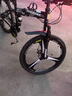 凤凰（Phoenix）可折叠山地车自行车成人男女新款式学生12到18岁变速越野软尾单车 折叠双避震【密封全轴承】铝架/三刀轮肖黑 26寸-24速【身高158-188cm】 实拍图