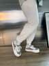 回力小白鞋女百搭棋盘格帆布鞋女厚底女鞋2025年冬季新款休闲鞋轻便鞋 白黑色 37 实拍图