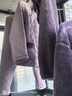 美标商场同款加厚保暖珊瑚绒睡衣套装女秋冬法兰绒外穿本命年红家居服 灰紫 2XL (175/96A) 实拍图