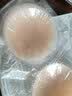 莫代尔2对硅胶乳贴防凸点隐形胸贴大胸专用女婚纱吊带用乳贴防下垂夏季 圆形【2对装】 实拍图
