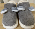 京东京造儿童拖鞋男童包跟卡通舒适毛绒保暖包脚棉拖鞋灰色28-29 JZ-3262 实拍图