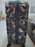美旅箱包大容量行李箱25英寸密码锁拉杆箱旅行箱闺蜜箱NC2炭灰色印花 实拍图