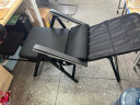 自力（ZILI）折叠办公椅家用电脑椅游戏电竞椅可躺靠背椅子人体工学午休拉脚椅 纯黑简约款拉脚椅 带支撑 实拍图