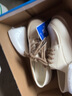 回力小皮鞋女新款春季松糕厚底系带鞋子英伦风法式单鞋休闲乐福鞋女 米白 35 实拍图