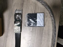 皮隆 牛皮皮带男士真皮针扣腰带青年中年商务复古皮带男休闲裤带加长 银扣 黑色 115cm 实拍图