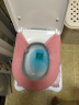 多样屋（TAYOHYA）马桶垫圈冬季保暖坐厕垫舒适纽扣式坐便垫子马桶套家用 粉色 晒单实拍图