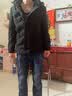 啄木鸟羽绒服男加厚短款冬季外套男士连帽防寒冬装中青年商务男装上衣服 藏青 2XL 实拍图