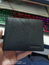 稻草人男士钱包短款钱夹商务时尚多功能薄款皮夹 生日礼物新款 黑色-02190188 实拍图