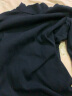 无印良品 MUJI 女式 弹力罗纹编织 半高领长袖T恤 BBM02A1A 打底衫 黑色 M 实拍图