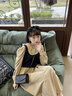 INJOYLIFE休闲百搭通勤女包小方包斜挎包时尚单肩包链条包迷你小挎包 黑色 实拍图