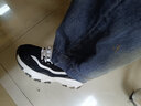 斯凯奇（Skechers）女鞋秋冬2025新款经典熊猫鞋轻便运动鞋休闲鞋厚底增高老爹鞋女 黑色/白色-BKW/女 38.5 /参考常规尺码39.5码左右 实拍图